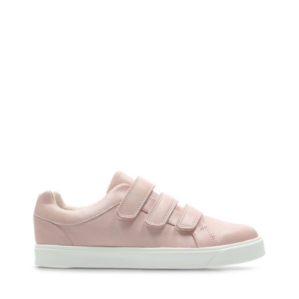 Clarks Girls City Oasis Lo Kid Trainers Pink | CA-4176389